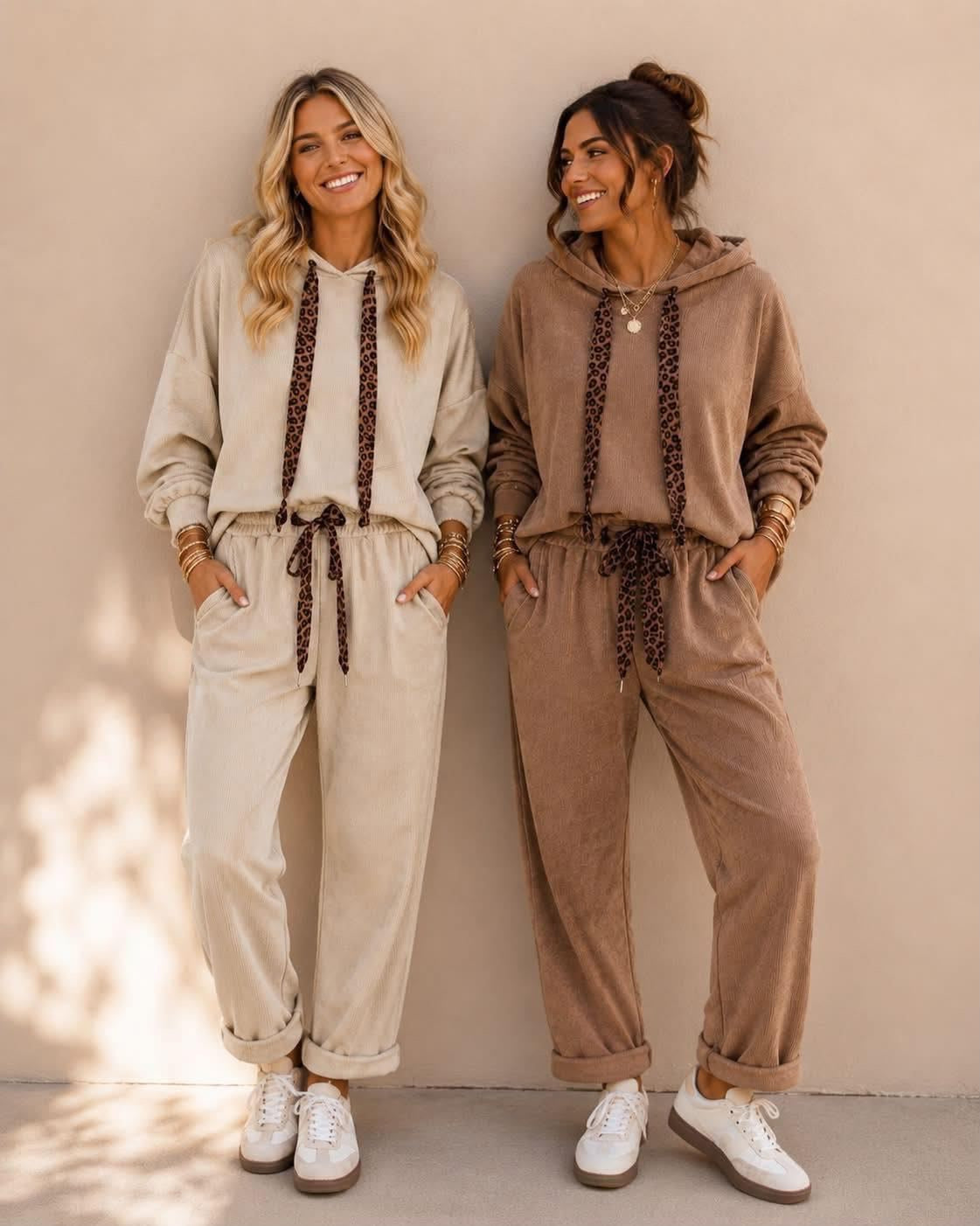 Leopard Drawstring Set