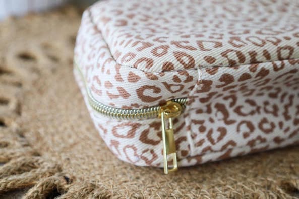 Cheetah Print Cosmetic Bag