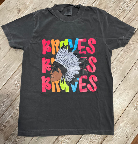 Rebels Neon Mascot Shirt