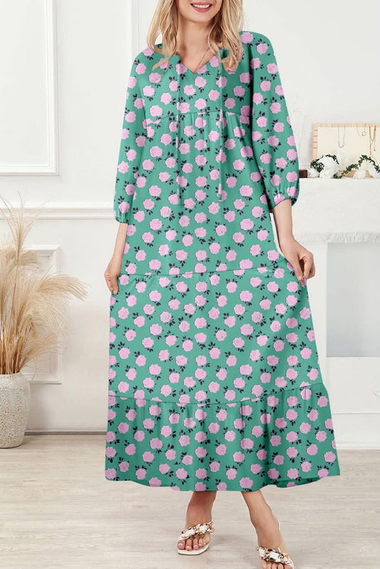 Rose Print Maxi
