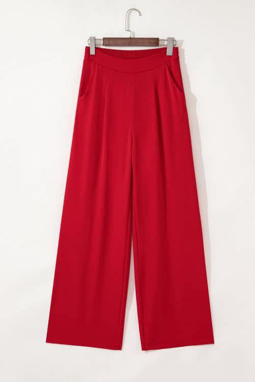 Pleated Elastic Pants