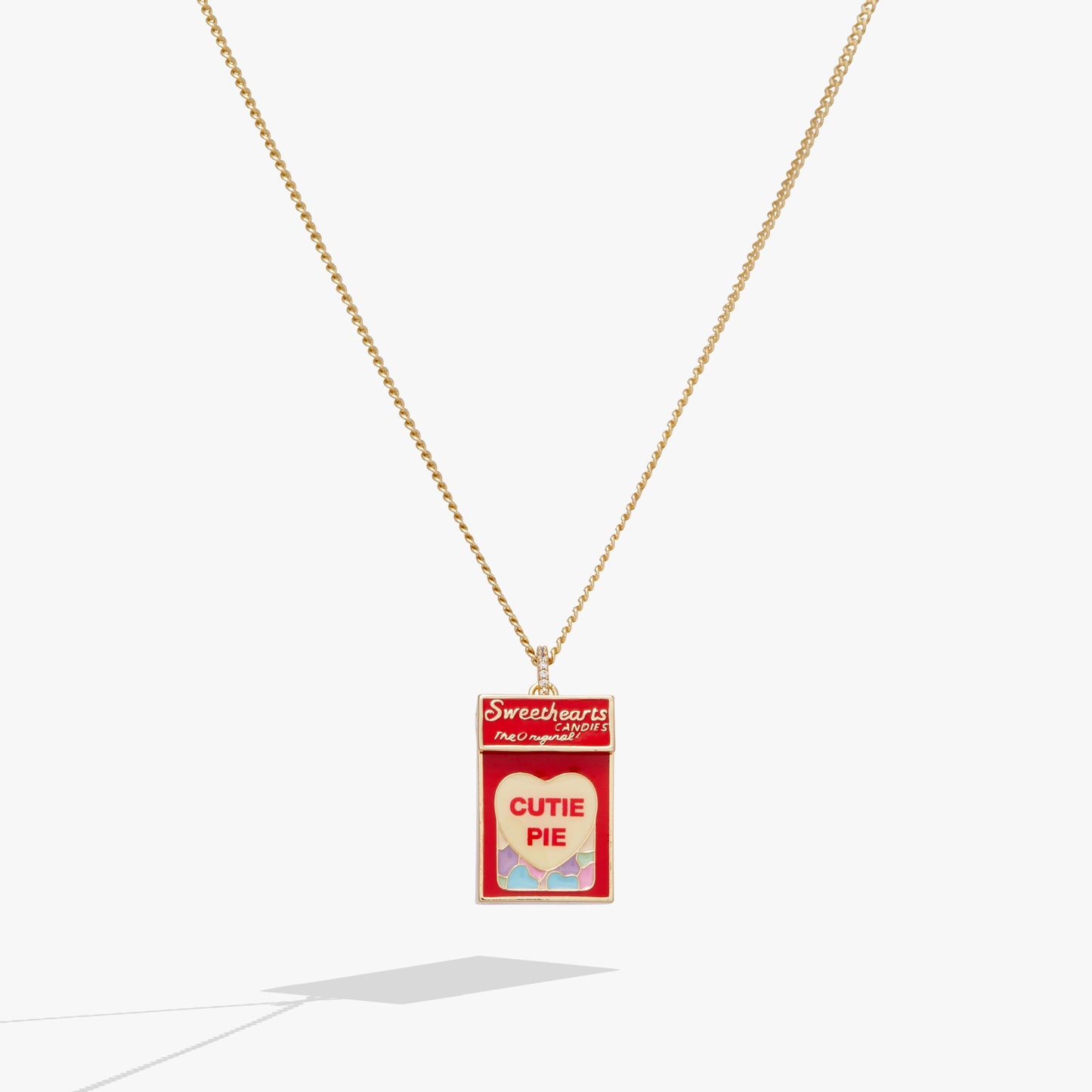Sweethearts® Box Locket And Heart Charm Necklace